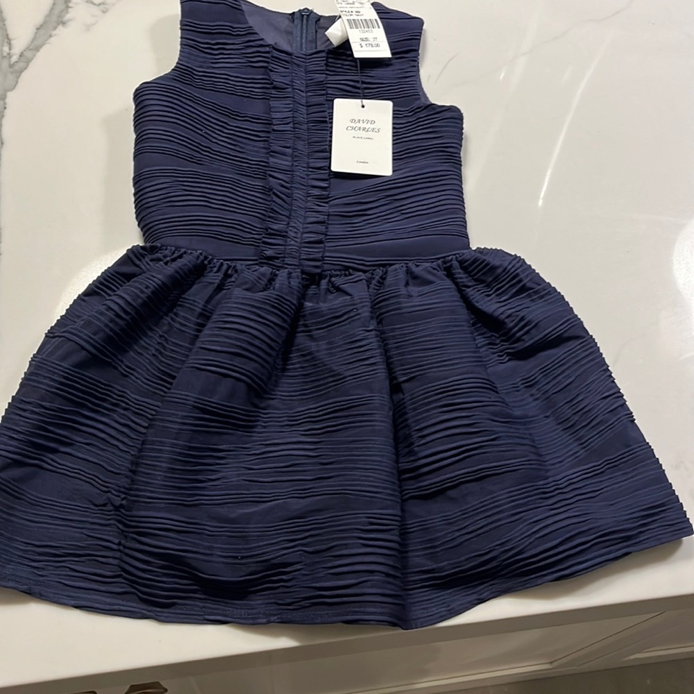 Brand new with tags gorgeous navy Charles David fancy dress girls size 3t